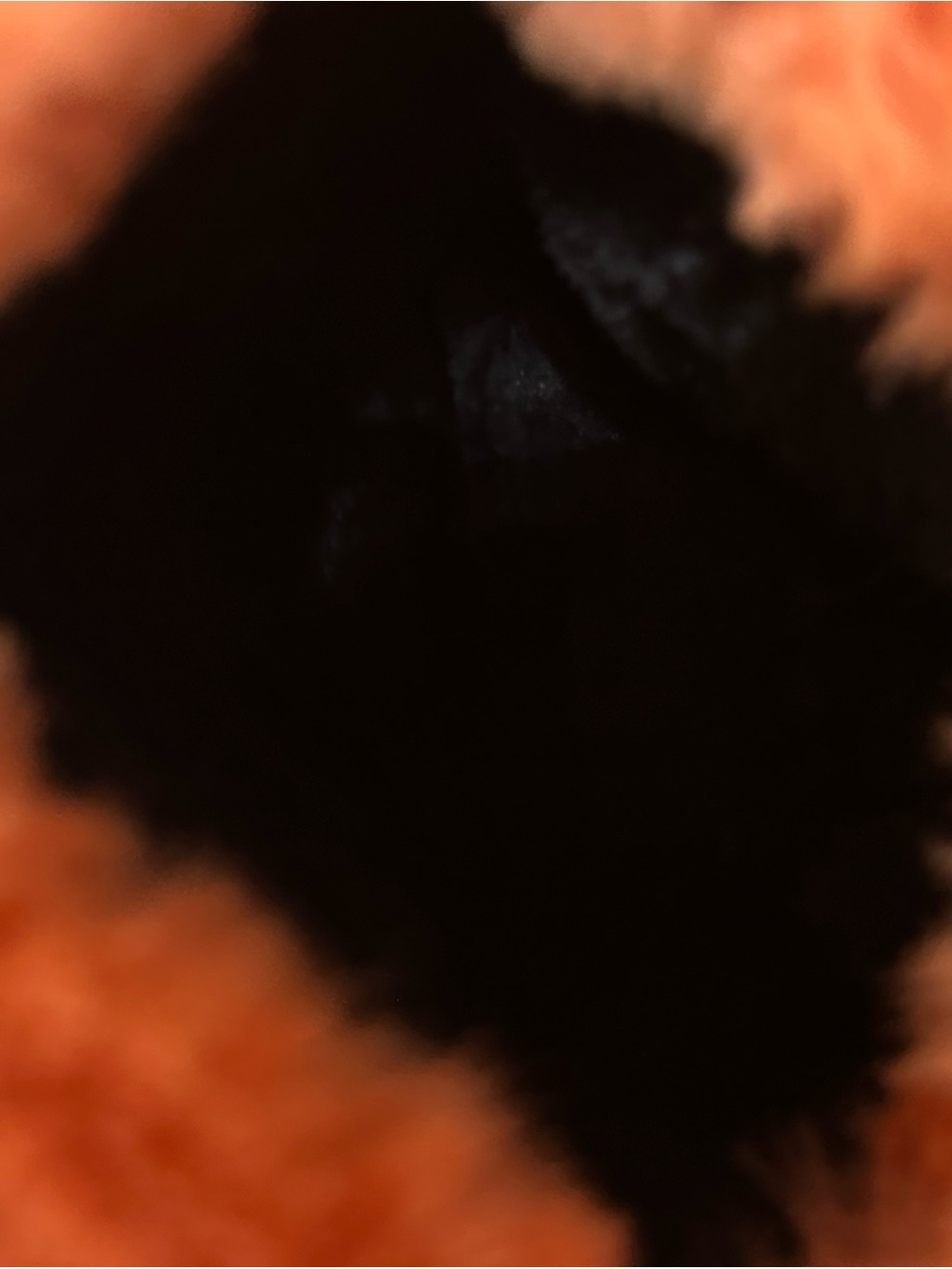 Orange Faux-Fur Suede Women's Boots fur inlay - Picture 5 of 7
